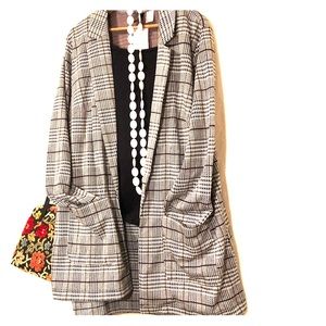 NWT H&M Mod Plaid Long Blazer with Matching Skirt